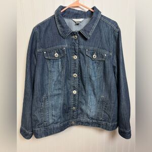 Cj Banks 1X Denim Jacket - Christopher Banks - MUST SEE!